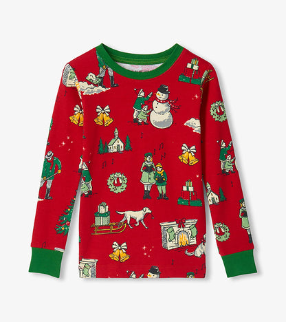 Kids Vintage Christmas Pajama Set