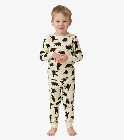 Black Bears Kids Pajama Set