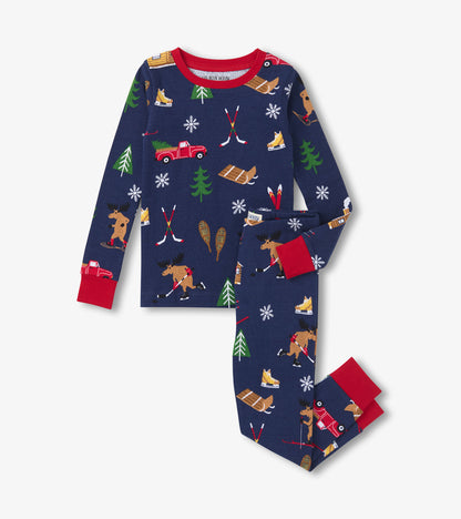 Kids Winter Cabin Pajama Set