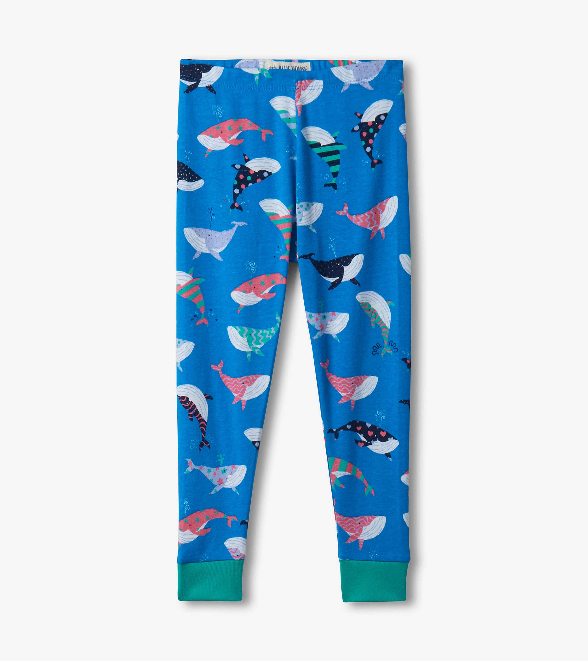 Girls Fun Whales Pajama Set
