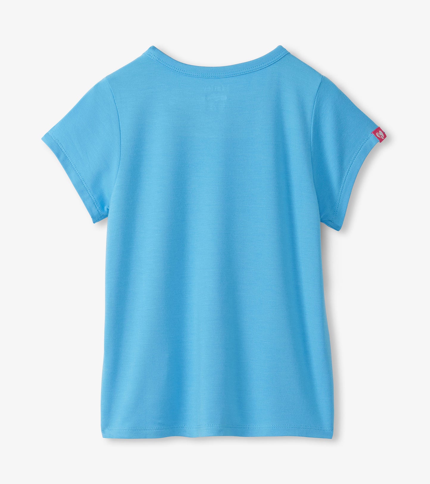 Girls Baby Blue Pocket T-Shirt