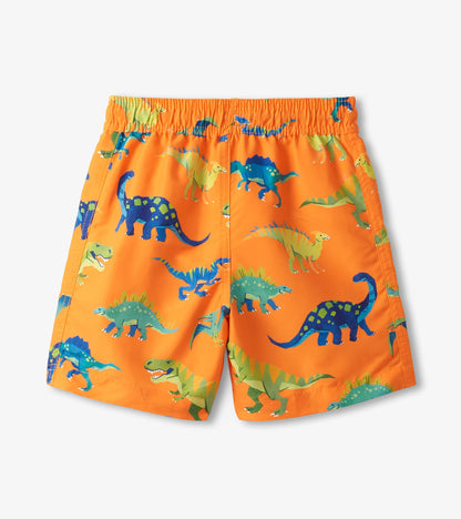 Boys Colourblock Dino Swim Shorts