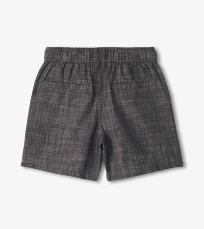 Boys Dark Grey Woven Shorts