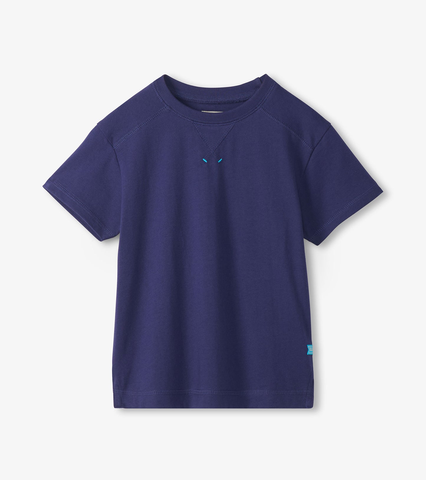 Boys Patriot Blue Drop Shoulder T-Shirt