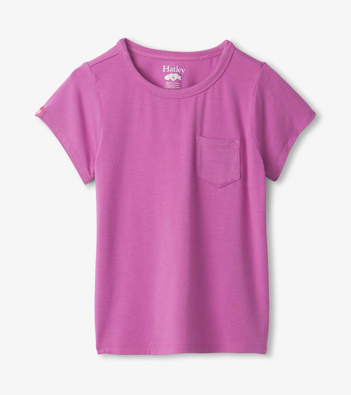 Girls Purple Bamboo Tee