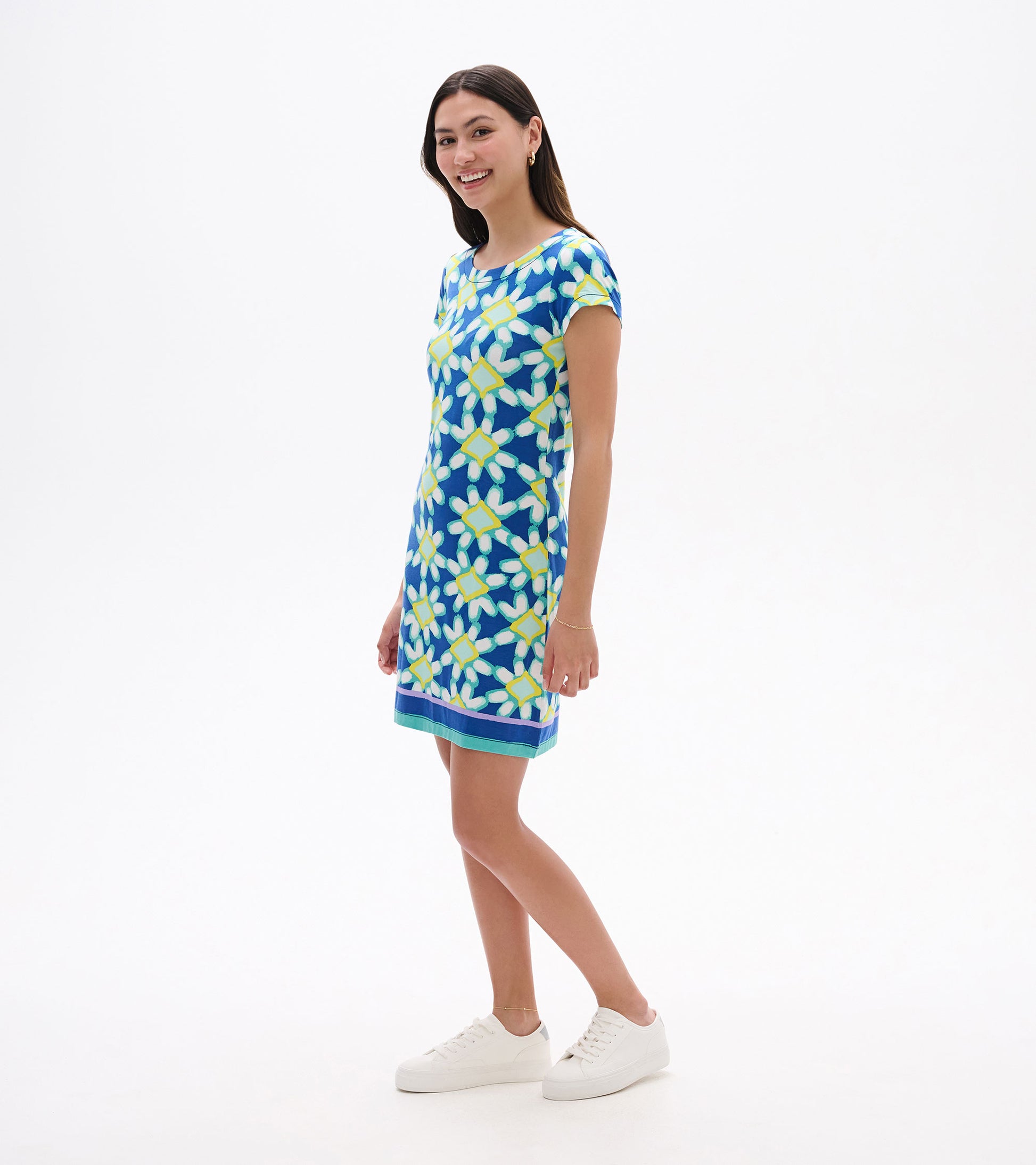 nellie mini dress white / yellow floral Nellie Mini Dress White / Yellow Floral