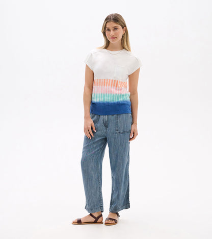 Slouchy Pocket Tee - Vintage Beach
