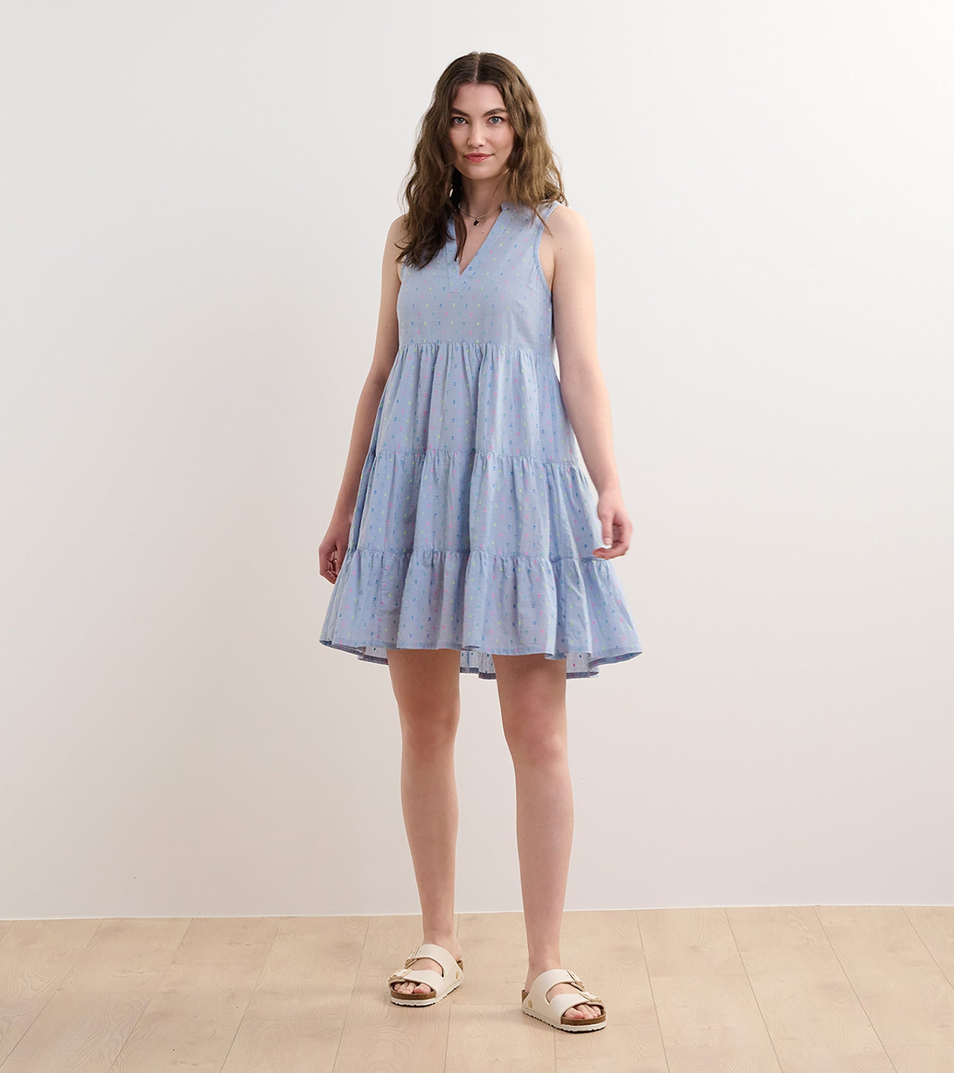 Savannah Dress - Bright Spot Chambray S Savannah Dress - Bright Spot Chambray S