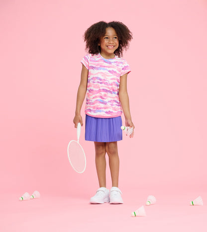 Girls Candy Ombre Mesh Trim T-Shirt