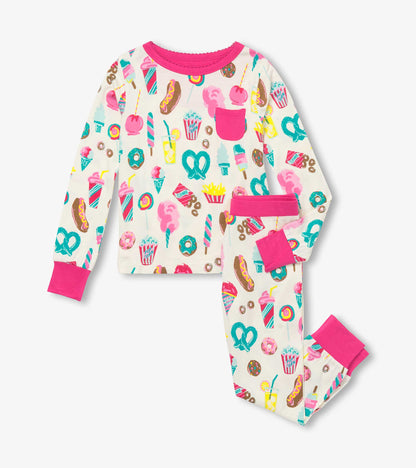 Girls Carnival Treats Bamboo Pajama Set