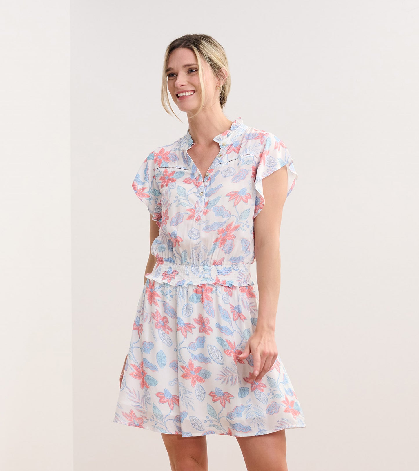 Ava Dress - Distressed Floral