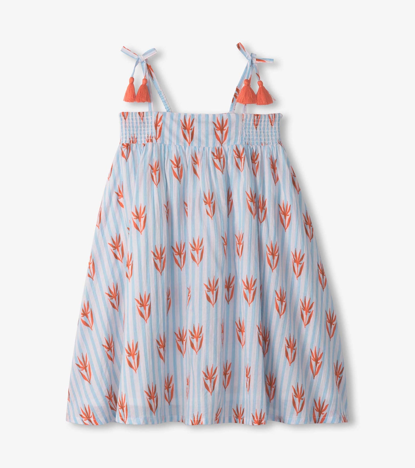 Girls Crinkle Gauze Girls Floral Dress