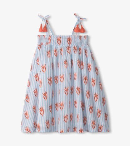 Girls Crinkle Gauze Girls Floral Dress