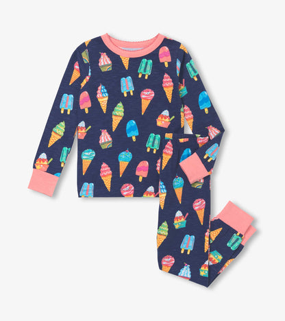Girls Ice Cream Treats Pajama Set