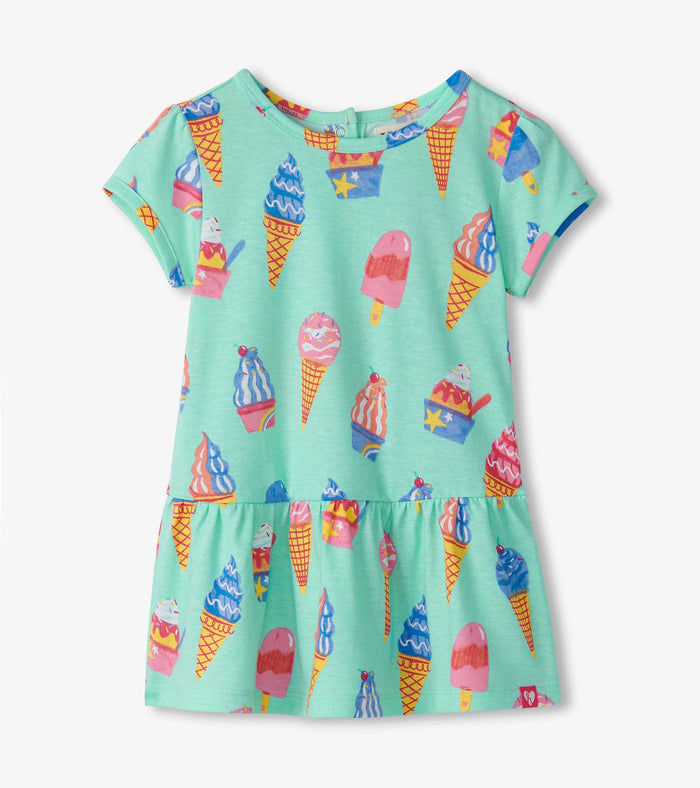 h&m ice cream dress Baby & Toddler Girls Treats Gathered Nappa 100% cotton slub Size:30 (For 33-34 inch Natural Waist) Summer Brunch Outfits |