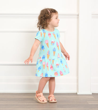 Baby & Toddler Girls Ice Cream Treats Gathered Dress