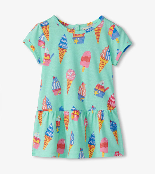ice cream cone print dress Ice Cream Birthday Dress for Clementine Made by Rae