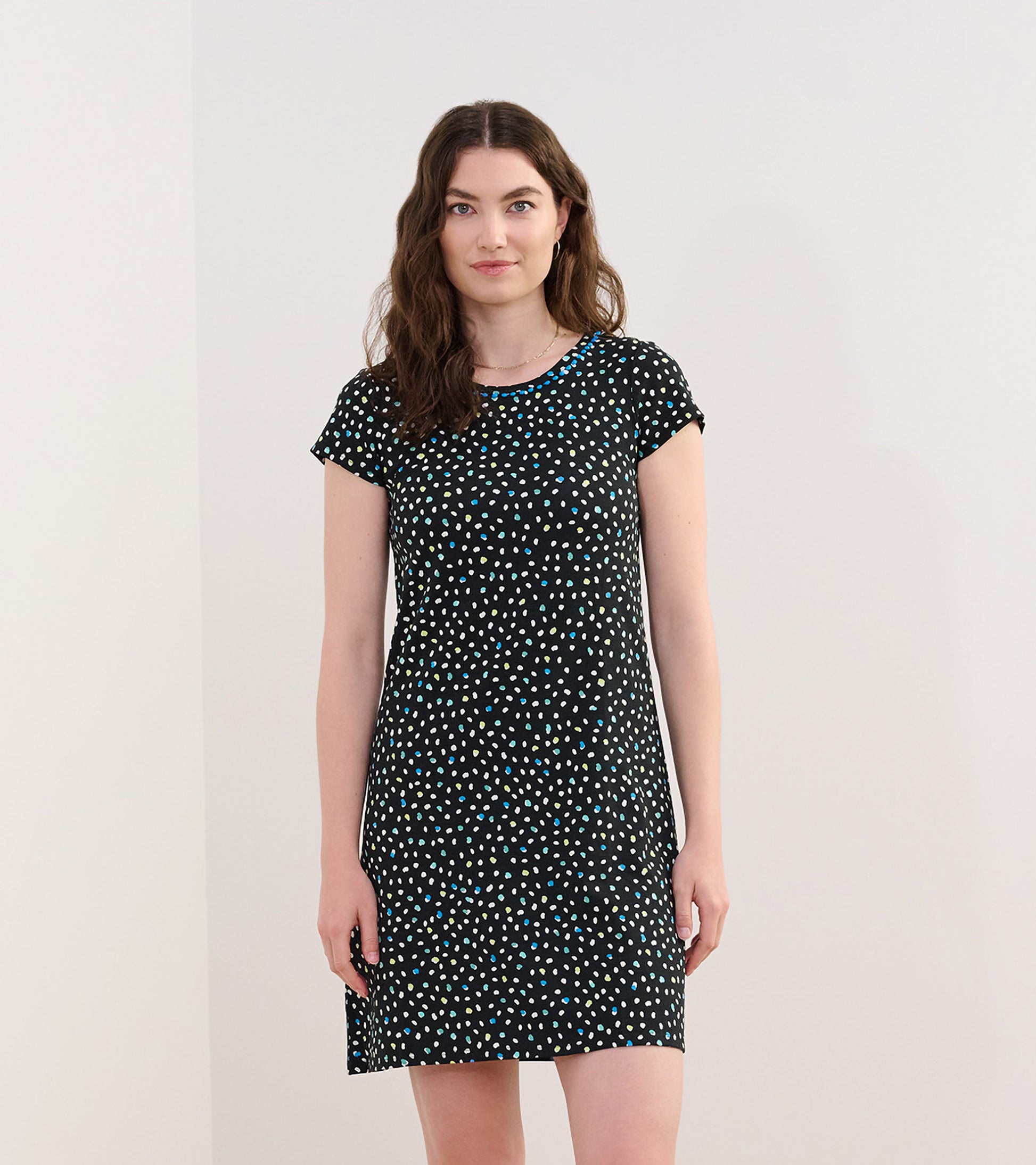 polka dot a line dress Cici A-Line Dress