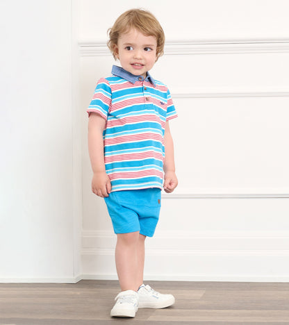 Baby & Toddler Boys Mediterranean Stripes Polo Tee