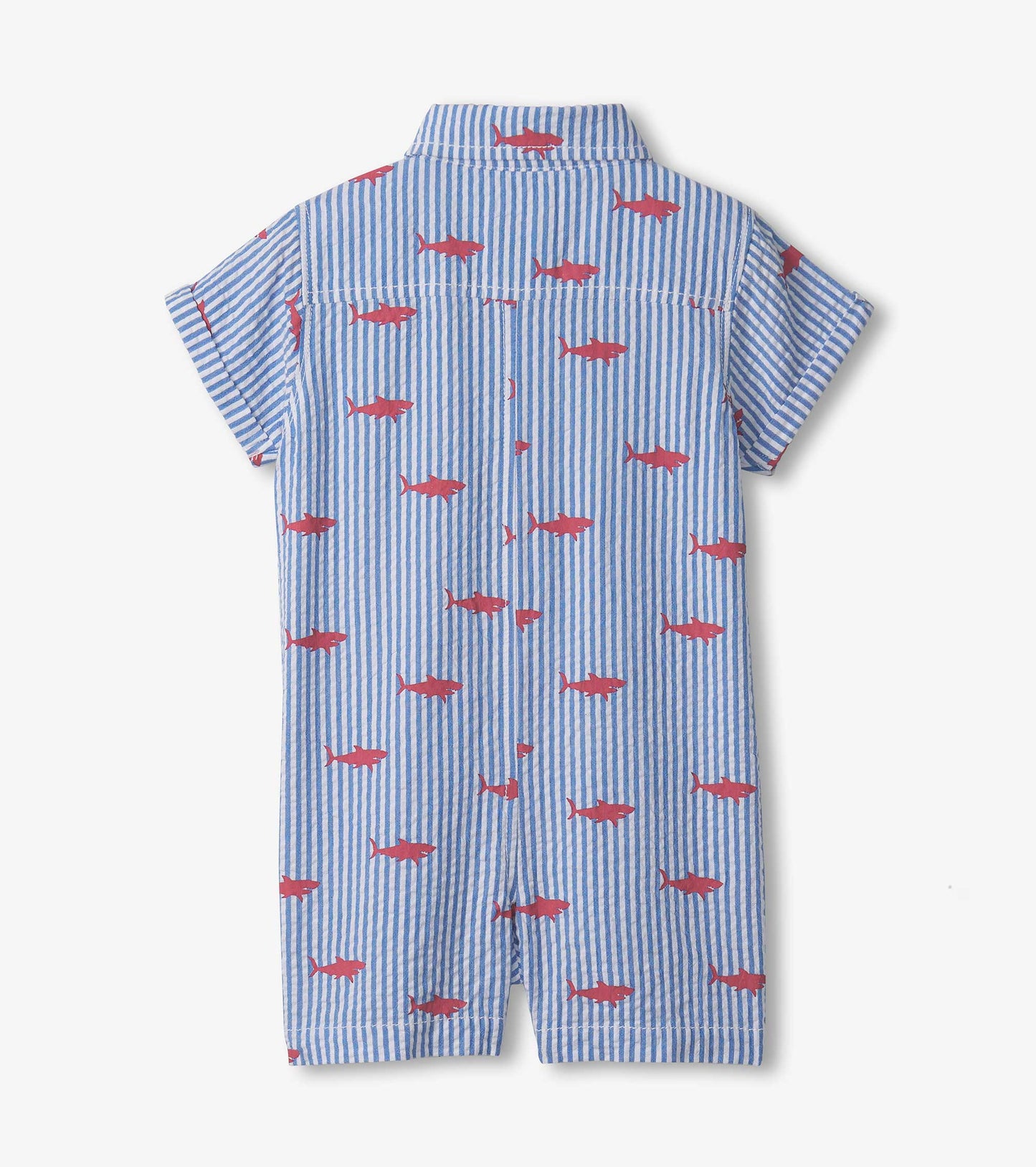 Baby & Toddler Boys Shark Silhouette Woven Romper