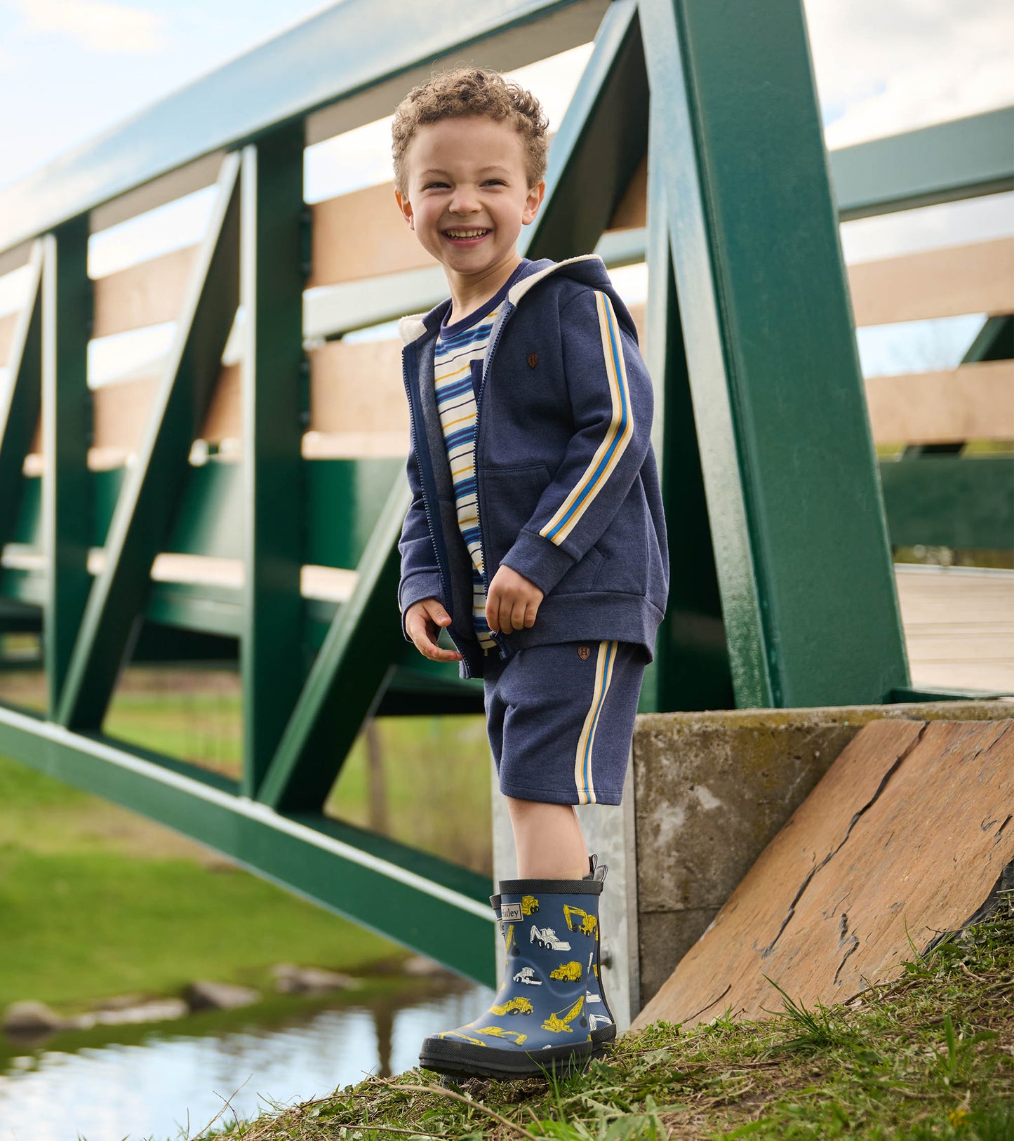 Boys Patriot Blue Pull On Shorts