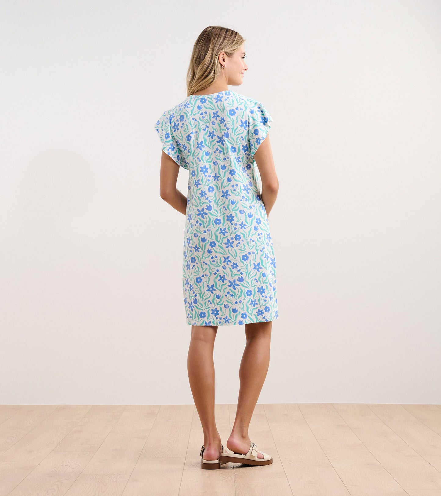 Carlie Dress - Painted Flowers
