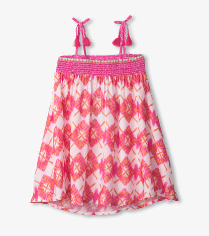 Girls Painted Sunburst Girls Floral Dress