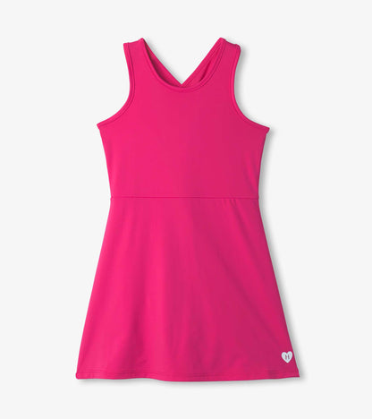 Girls Pink Active A-Line Dress Girls Pink Active A-Line Dress