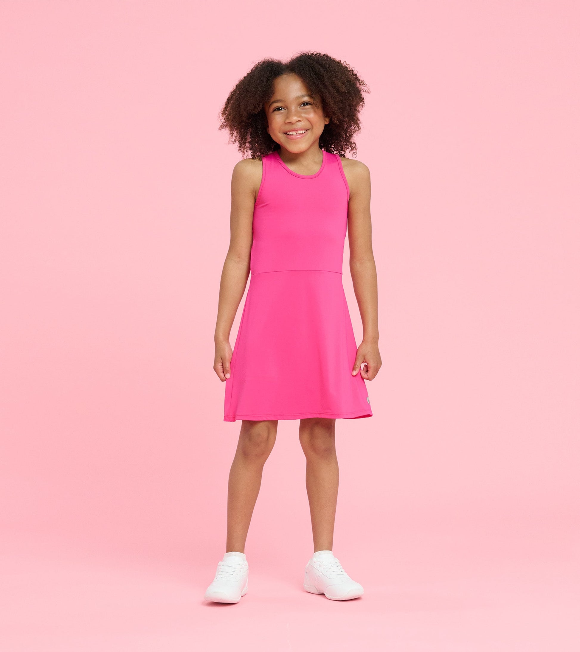 Girls Pink Active A-Line Dress Girls Pink Active A-Line Dress