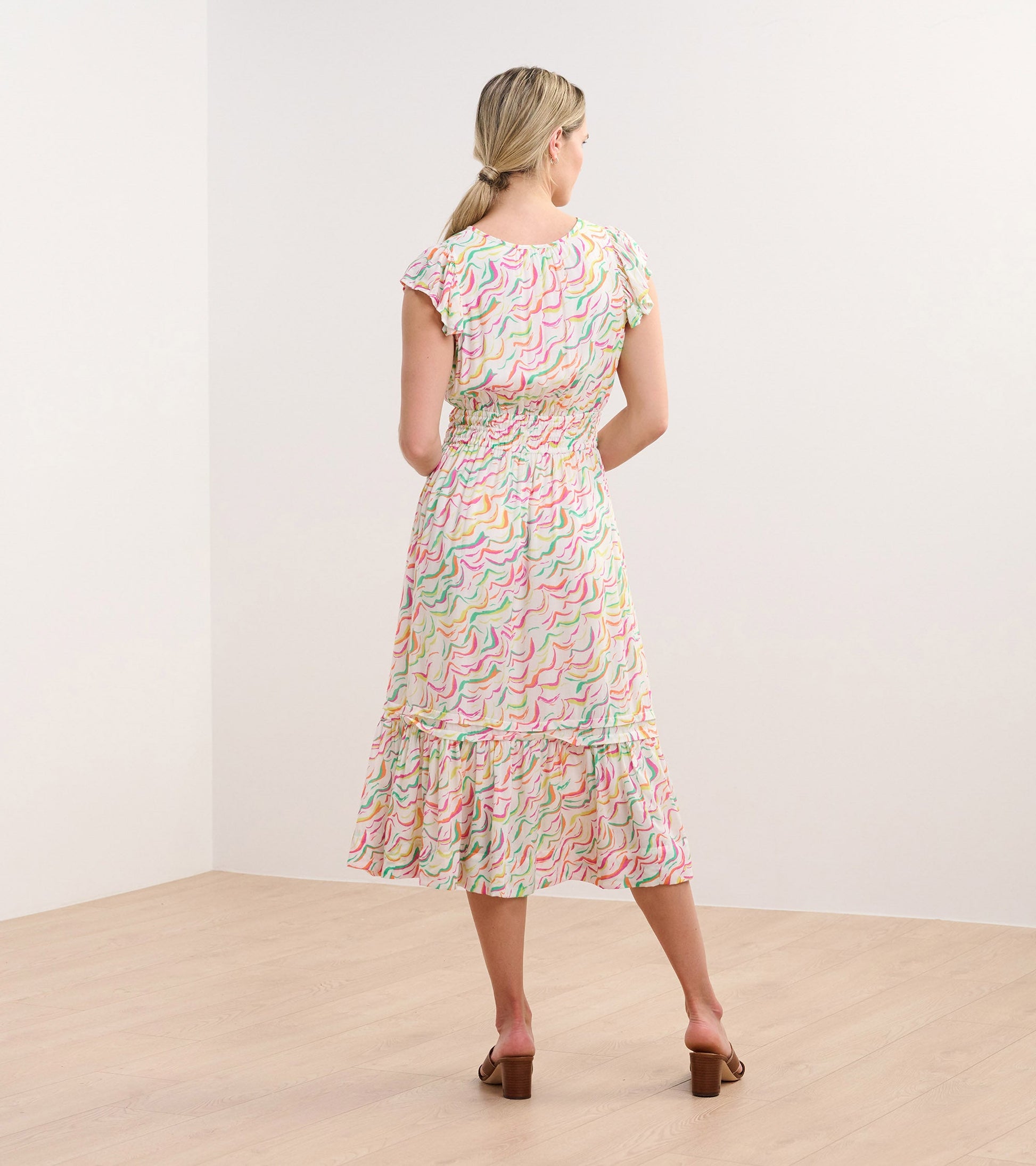 fiona midi dress Fiona Cotton Midi Dress. Simple Retro Womenswear Daily-Vintage Inspired Fashion, White / L