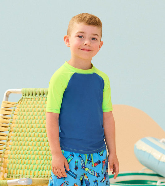 Boys Star Sapphire Short Sleeve Rashguard