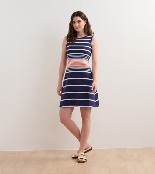 Sarah Dress - Sunset Stripes