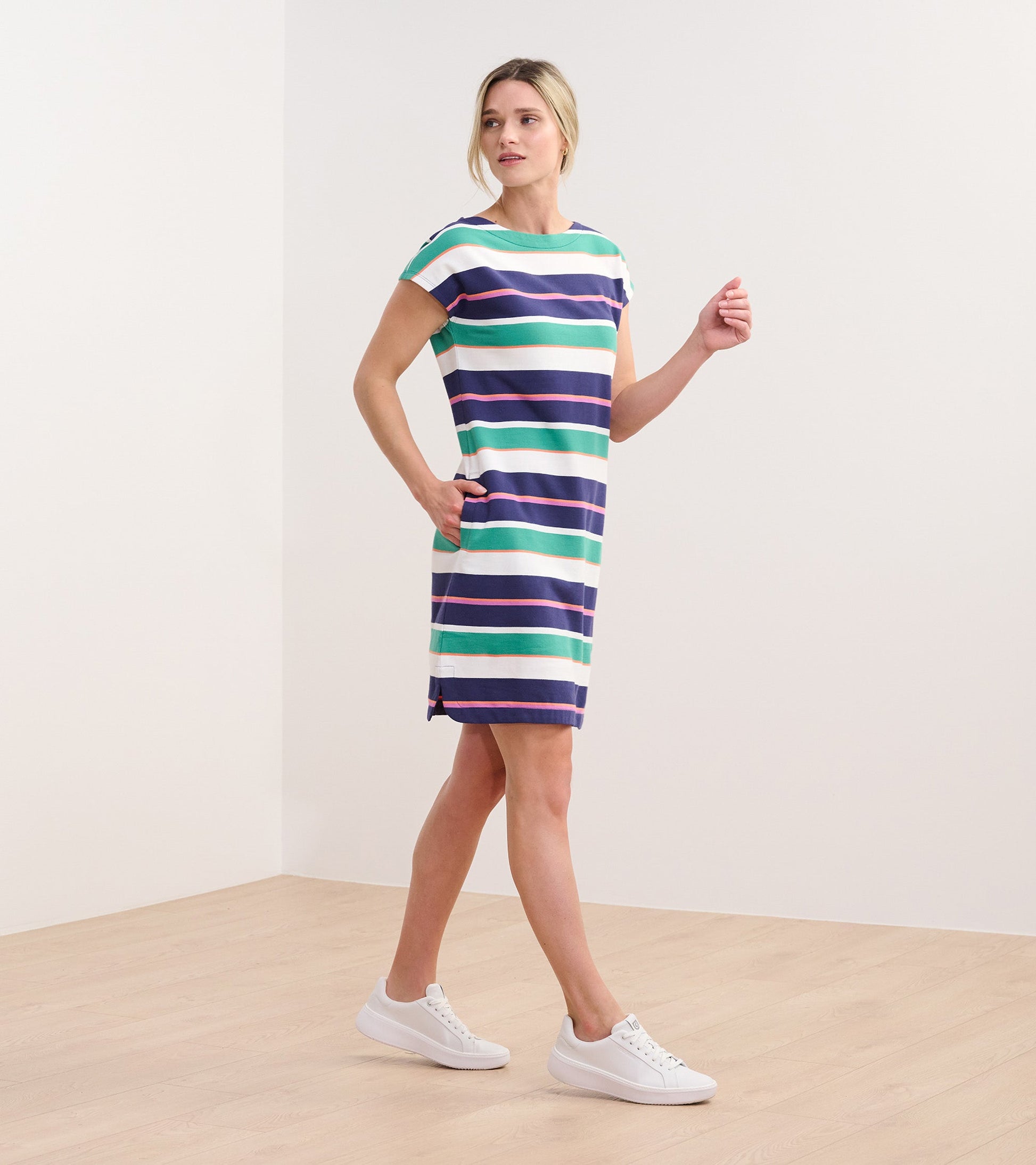 Capri Dress - Spring Sea Stripes Capri Dress - Spring Sea Stripes