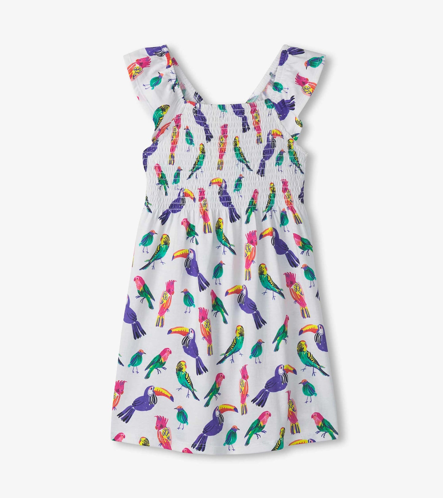 bird dress Girls Tropical Birds Smocked Dress 8Y