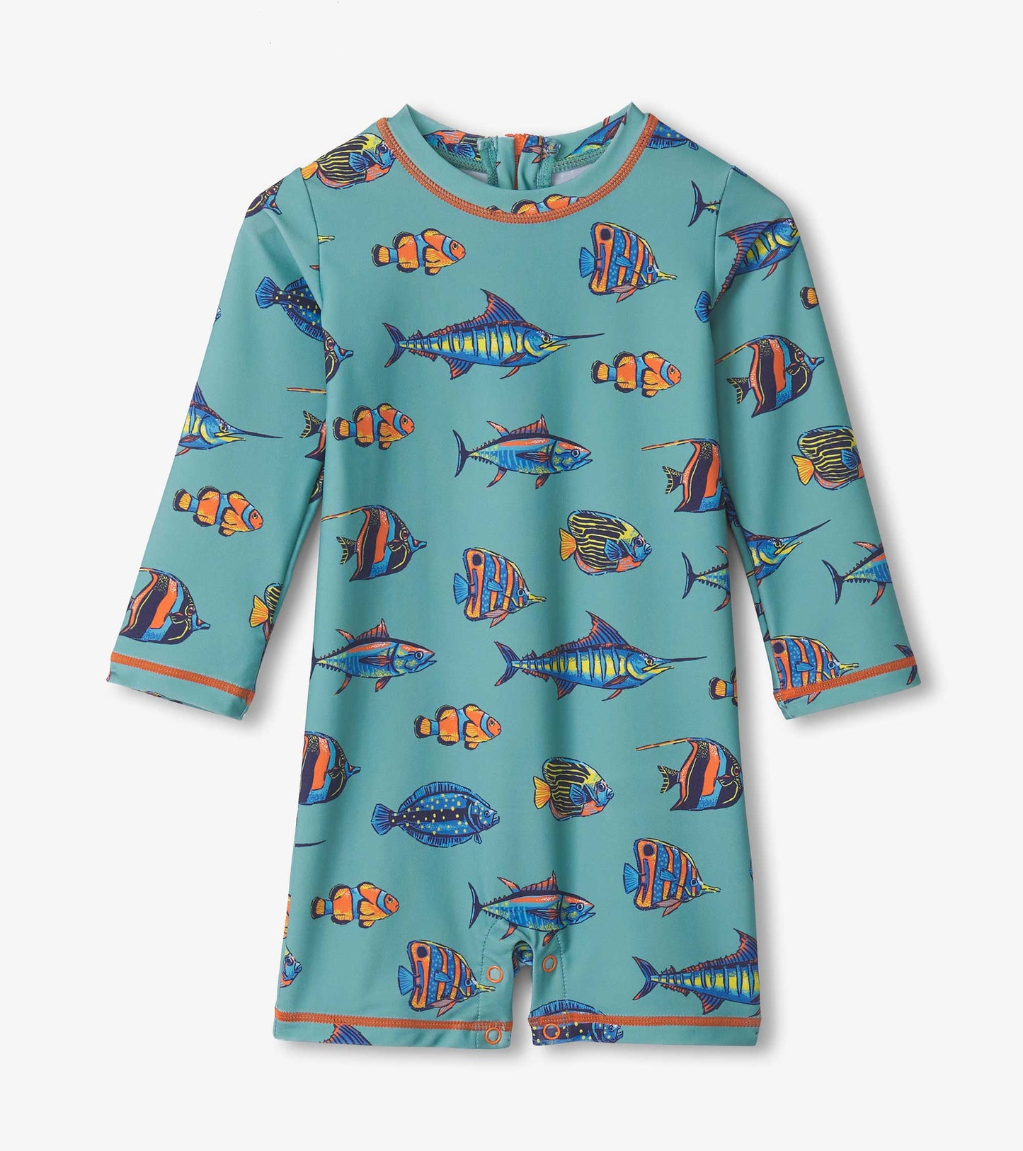 Baby Boys Tropical Fish One-Piece Rashguard