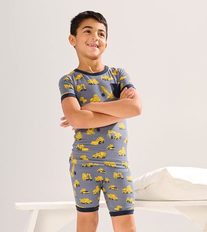 Boys Under Construction Bamboo Short Pajama Set