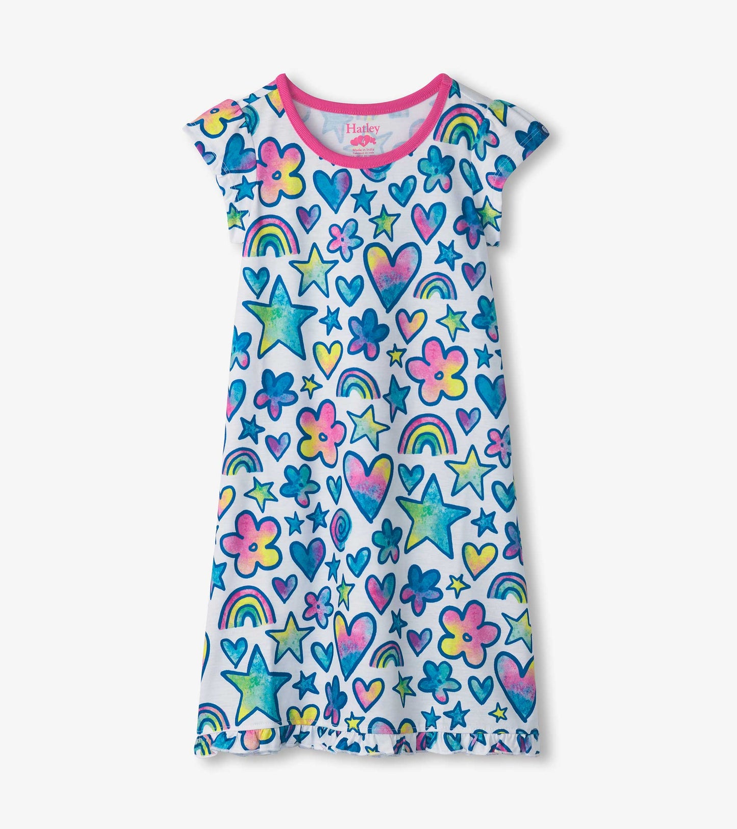 Girls Watercolour Doodles Nightdress