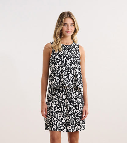 Roberta Dress - Wavy Flowers