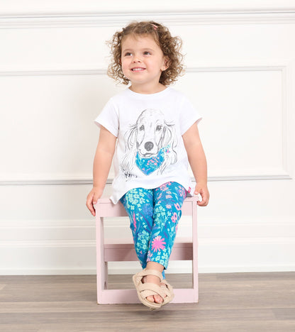 Baby & Toddler Girls Wildflower Puppy Graphic Tee