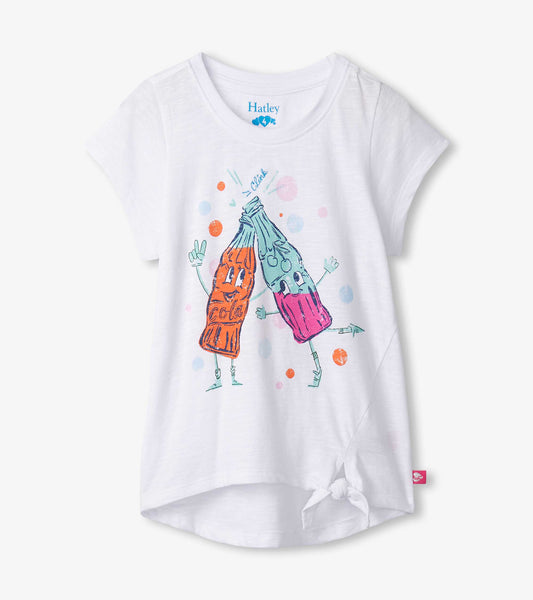 Girls Soda Pop Tie Front T-Shirt