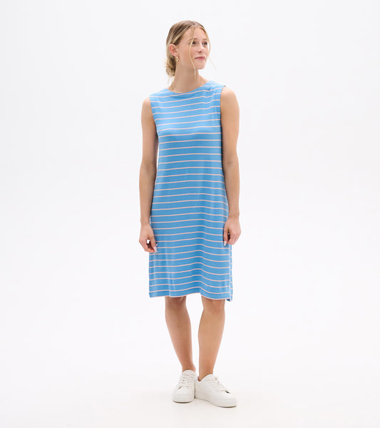 Sofia Dress - Apricot Blush Stripes