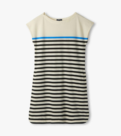 Capri Dress - Black Stripes