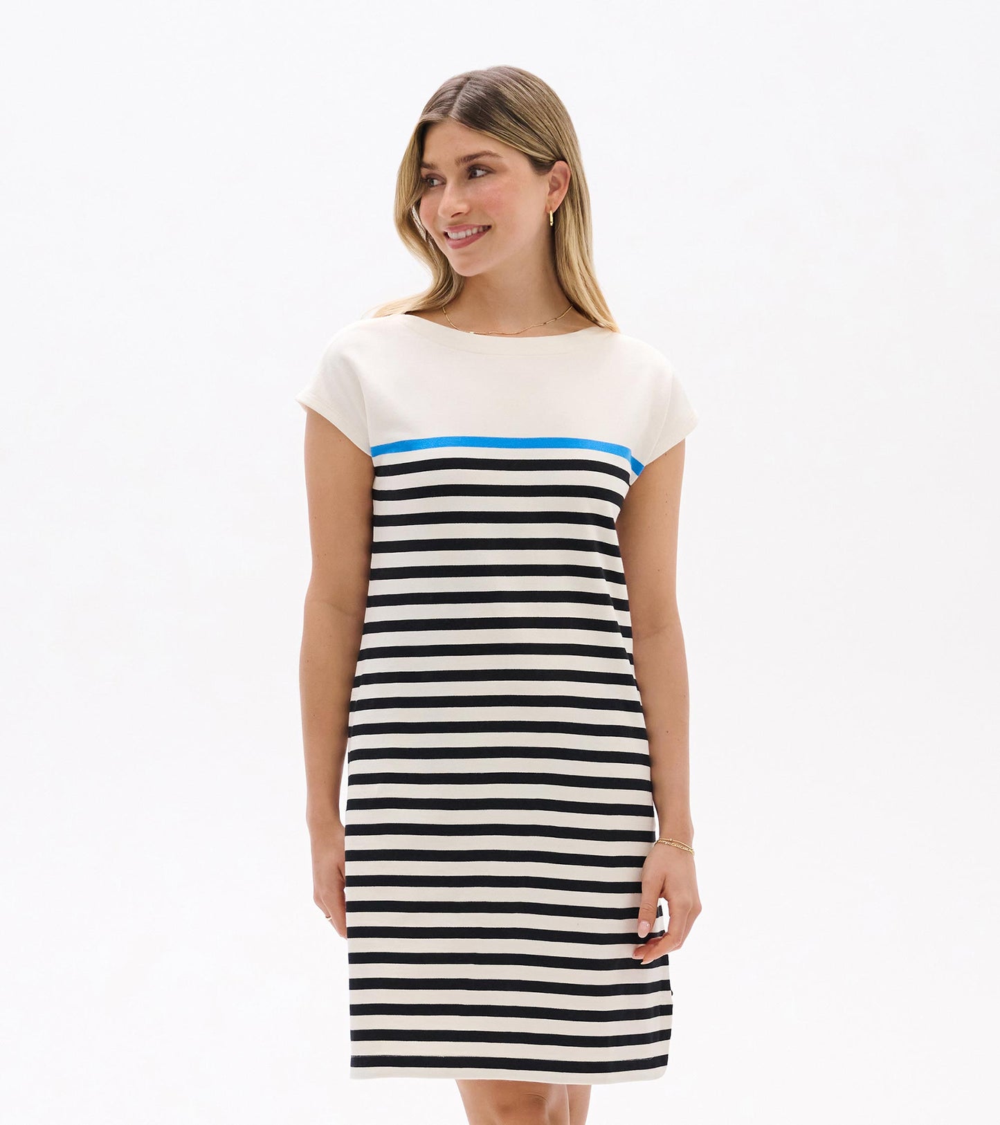 Capri Dress - Black Stripes