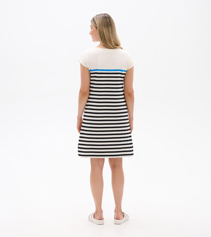 Capri Dress - Black Stripes