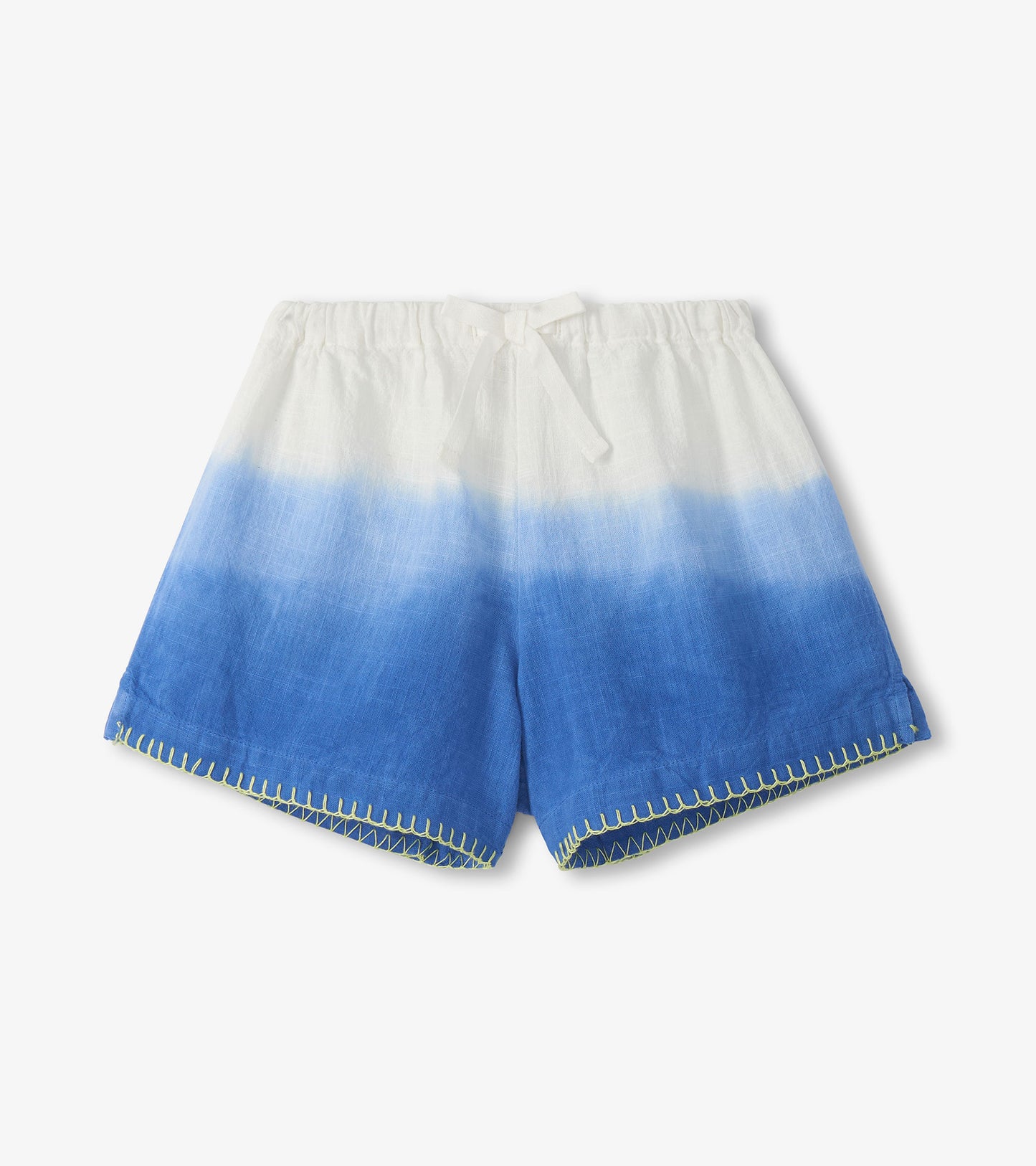 Girls Cobalt Dip Dye Woven Easy Shorts