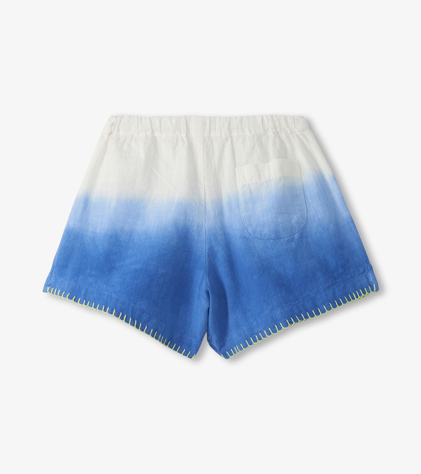 Girls Cobalt Dip Dye Woven Easy Shorts