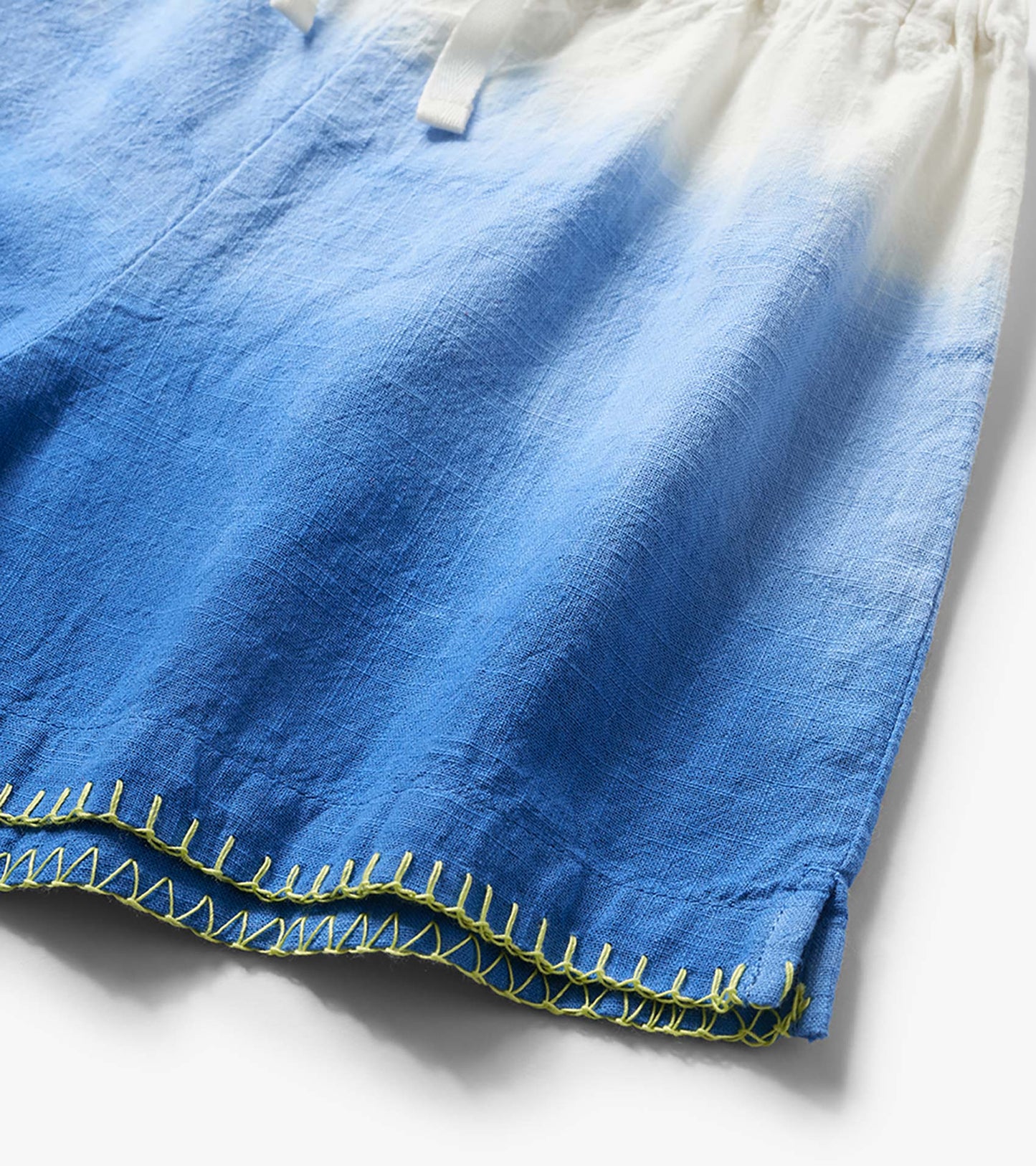 Girls Cobalt Dip Dye Woven Easy Shorts