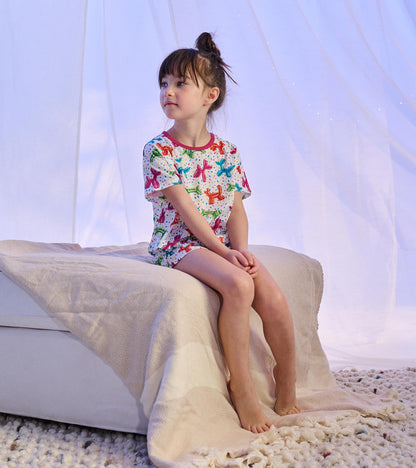 Girls Balloon Pets Short Sleep Set