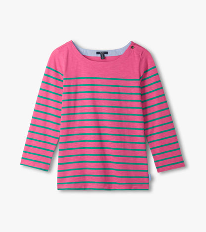 Button Breton - Watermelon Stripes