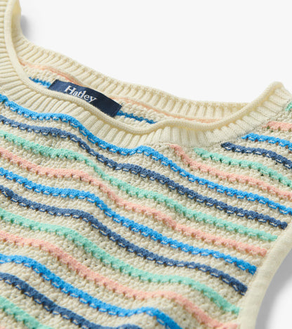 Kate Sleeveless Tank - Blush Stripes